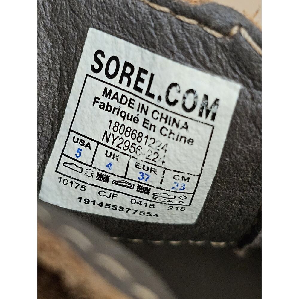 Sorel Emelie Chelsea Major Tan Women's Ankle Boots Size 5 - Picture 9 of 12